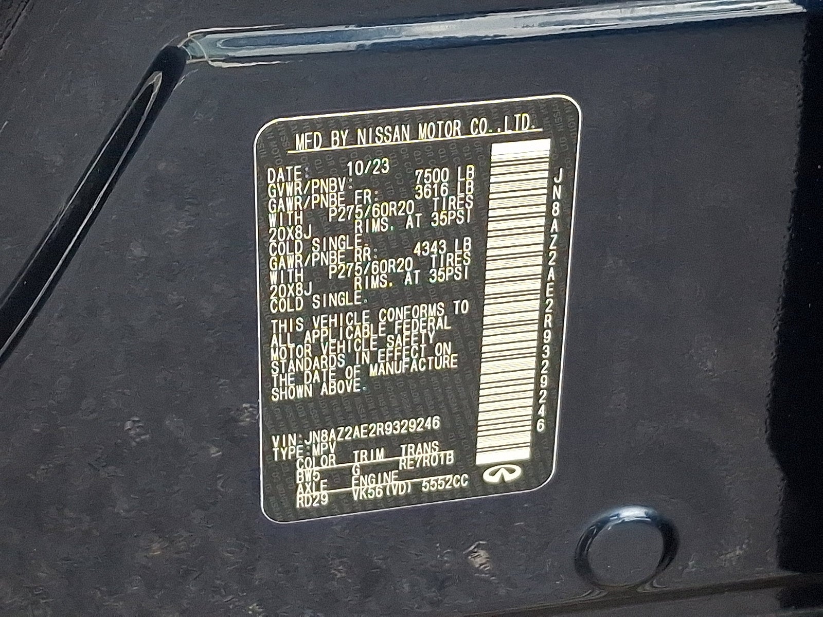 2024 INFINITI QX80 LUXE