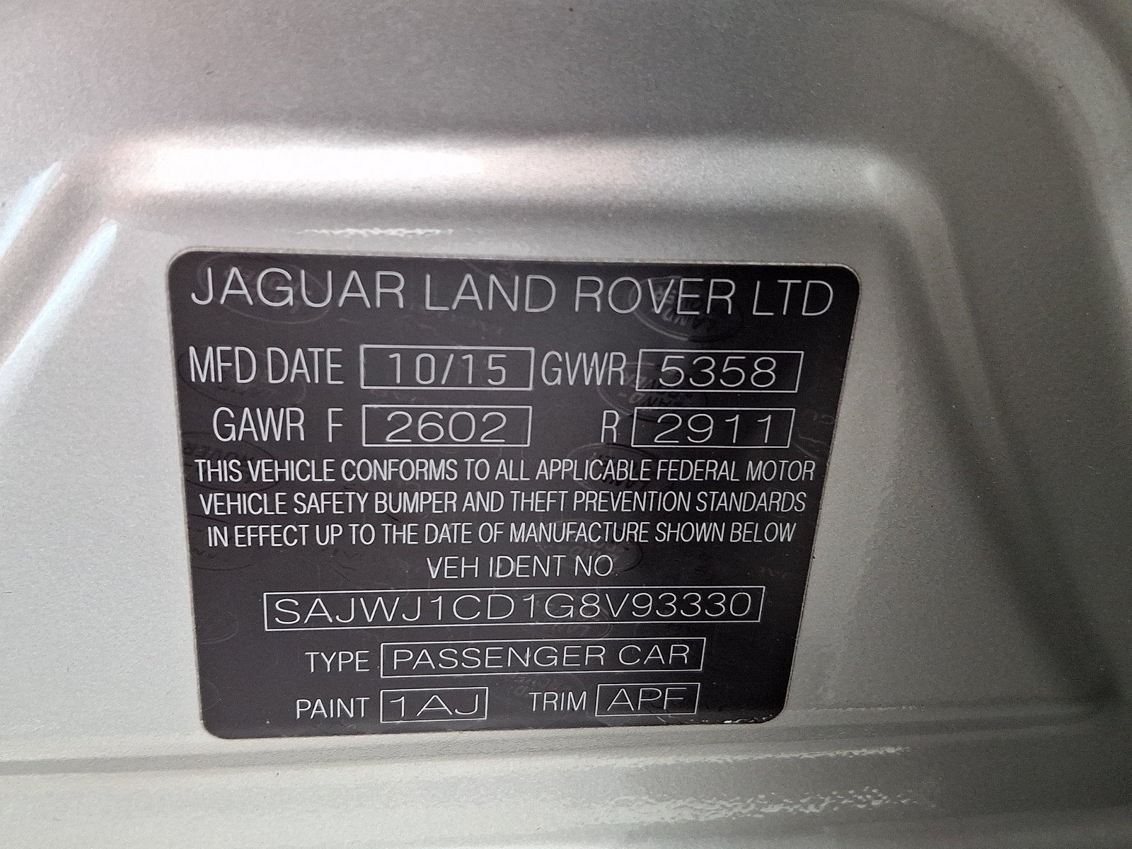 2016 Jaguar XJ R-Sport
