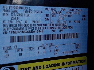 2025 Ford Expedition Max Platinum 4x4