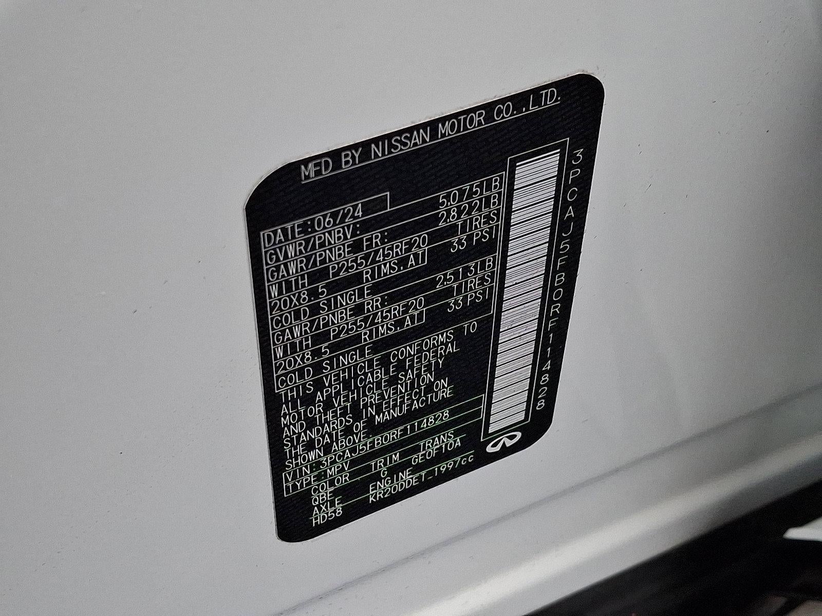 2024 INFINITI QX50 SPORT AWD