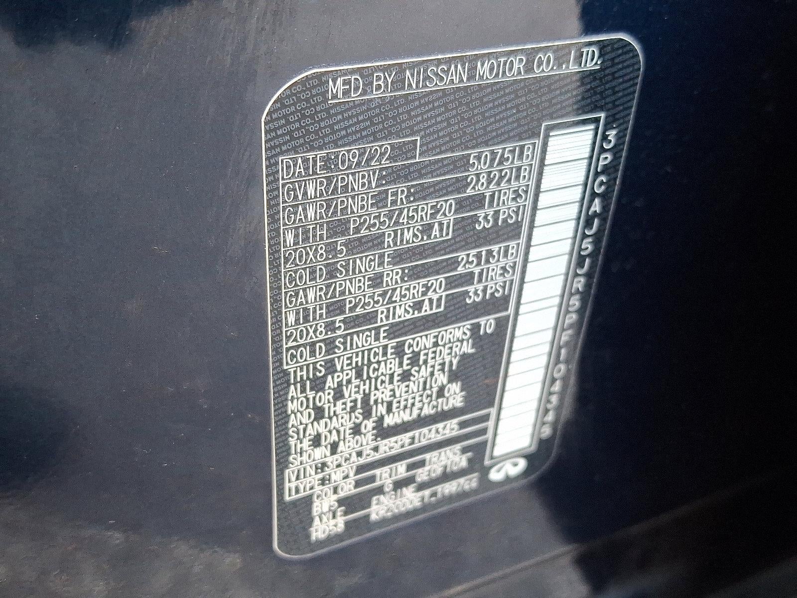 2023 INFINITI QX55 LUXE AWD