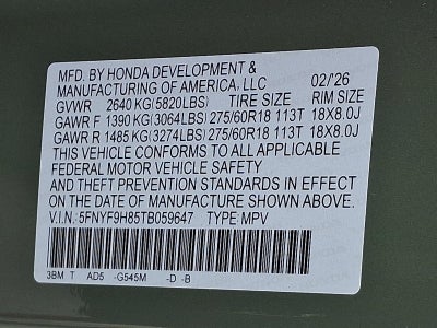 2026 Honda Passport TrailSport Elite AWD