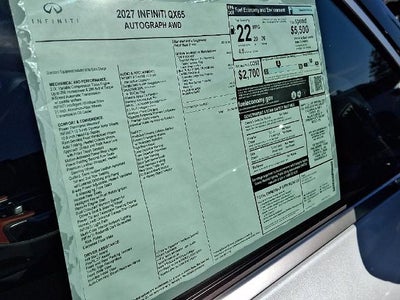 2027 INFINITI QX65 AUTOGRAPH AWD