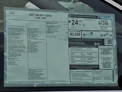2027 INFINITI QX60 LUXE AWD