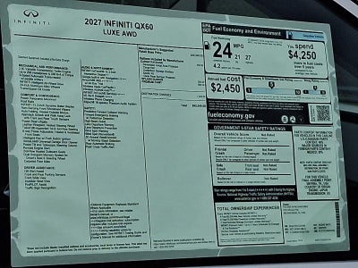 2027 INFINITI QX60 LUXE AWD