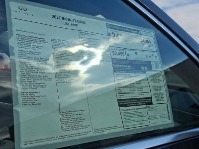 2027 INFINITI QX60 LUXE AWD