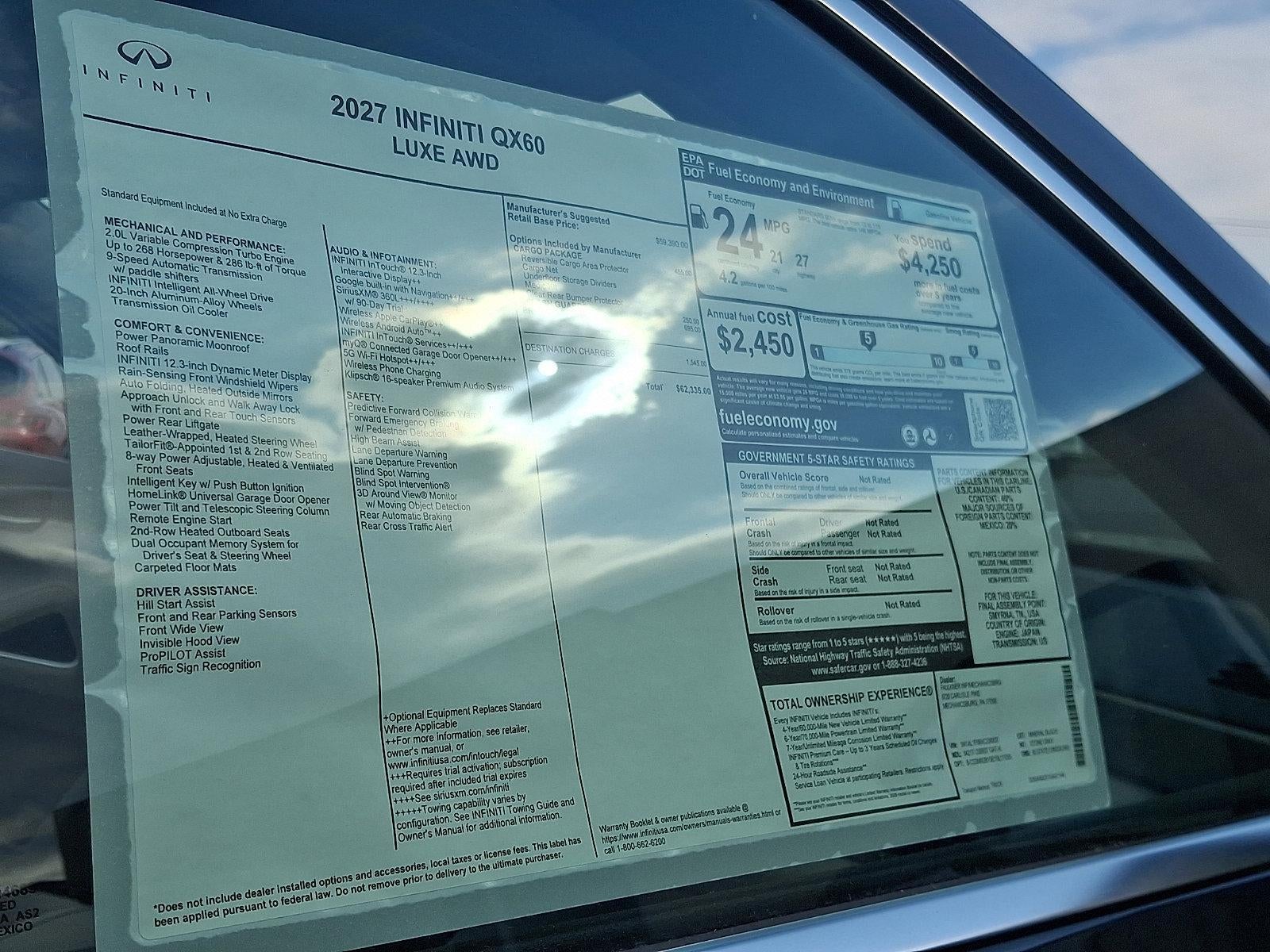 2027 INFINITI QX60 LUXE AWD