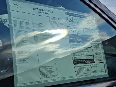 2027 INFINITI QX60 SPORT AWD