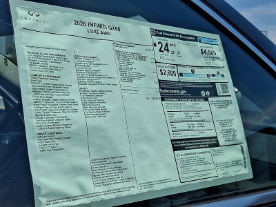 2026 INFINITI QX60 LUXE AWD