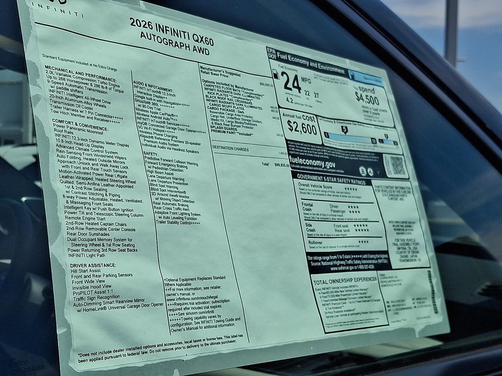 2026 INFINITI QX60 AUTOGRAPH AWD