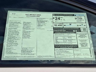2027 INFINITI QX60 AUTOGRAPH AWD