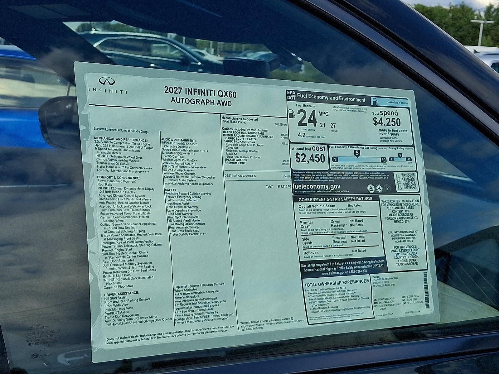 2027 INFINITI QX60 AUTOGRAPH AWD