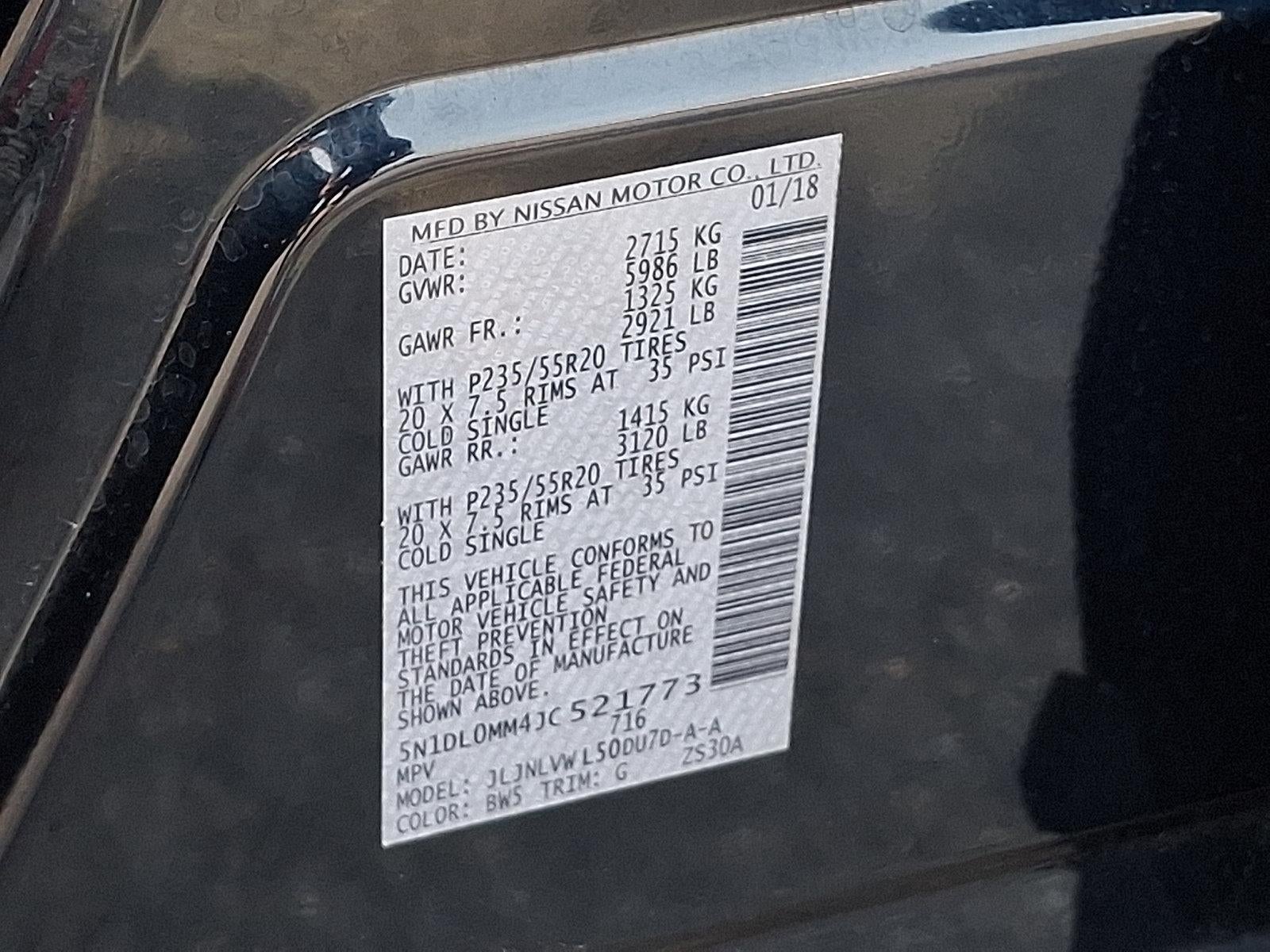 2018 INFINITI QX60 3.5 AWD