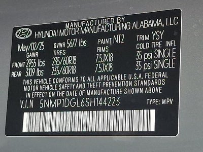 2025 Hyundai SANTA FE SE AWD
