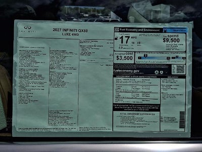 2027 INFINITI QX80 LUXE AWD *Ltd Avail*