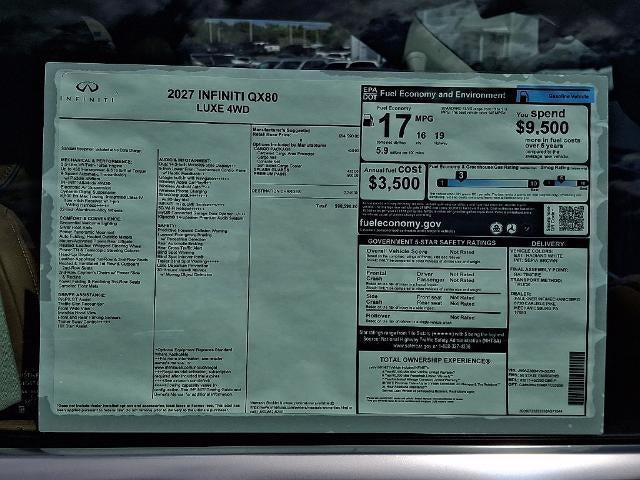 2027 INFINITI QX80 LUXE AWD *Ltd Avail*