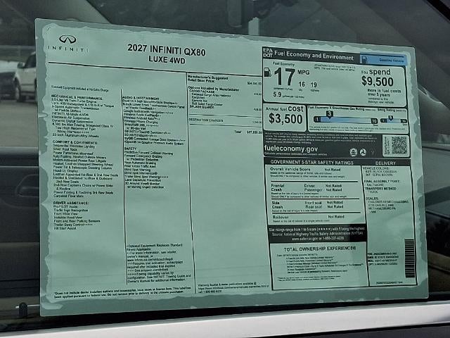 2027 INFINITI QX80 LUXE AWD *Ltd Avail*