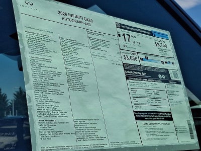 2026 INFINITI QX80 AUTOGRAPH AWD