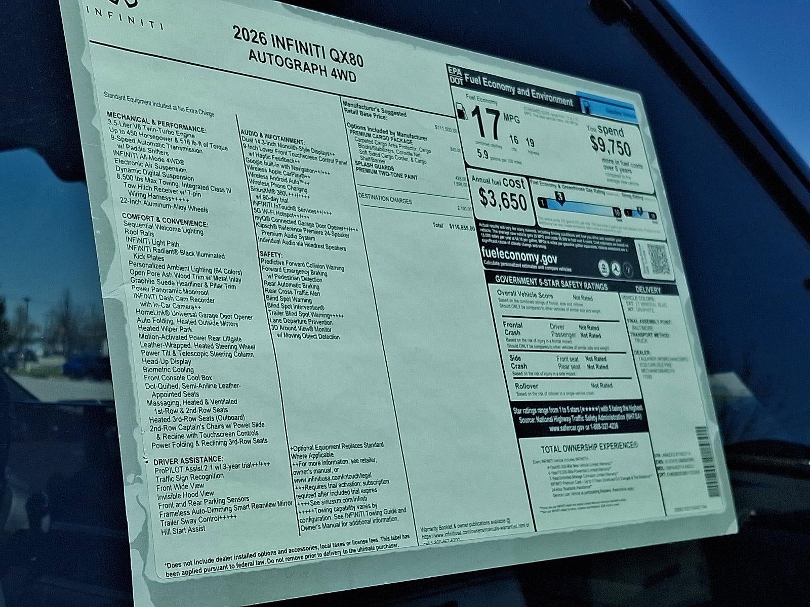 2026 INFINITI QX80 AUTOGRAPH AWD