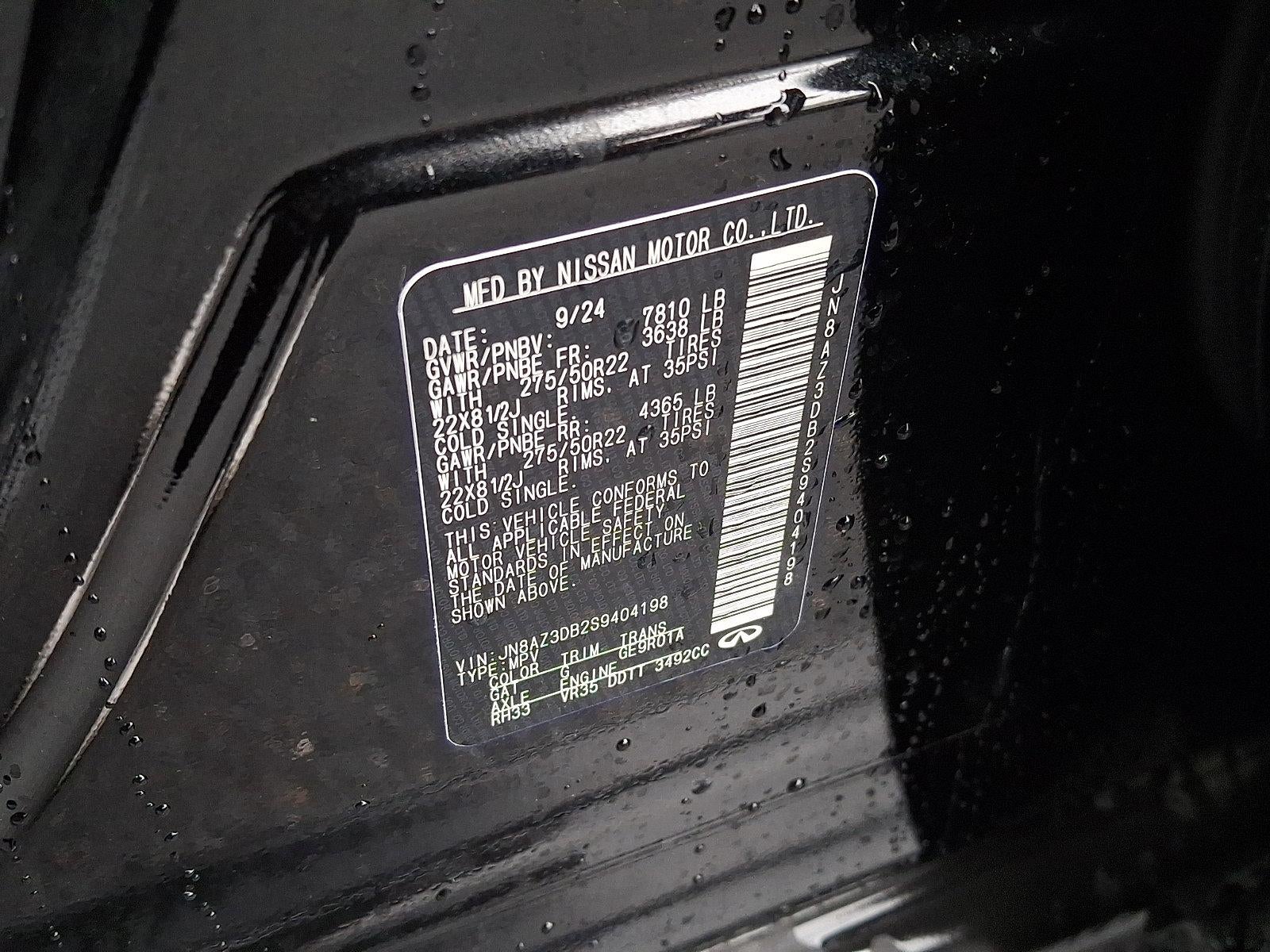 2025 INFINITI QX80 SENSORY AWD