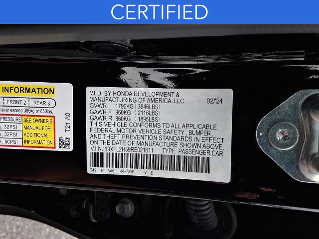 2024 Honda Civic LX **CERTIFIED**