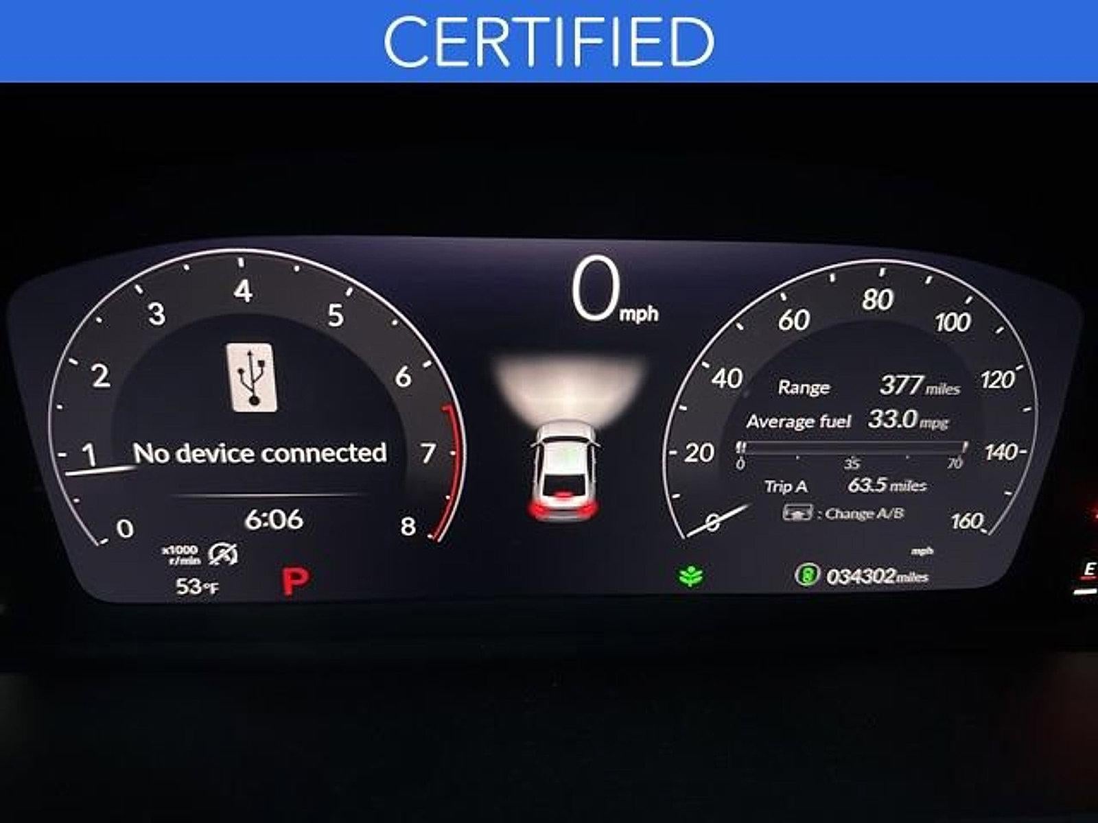 2023 Honda Accord Sedan EX CVT w/o BSI