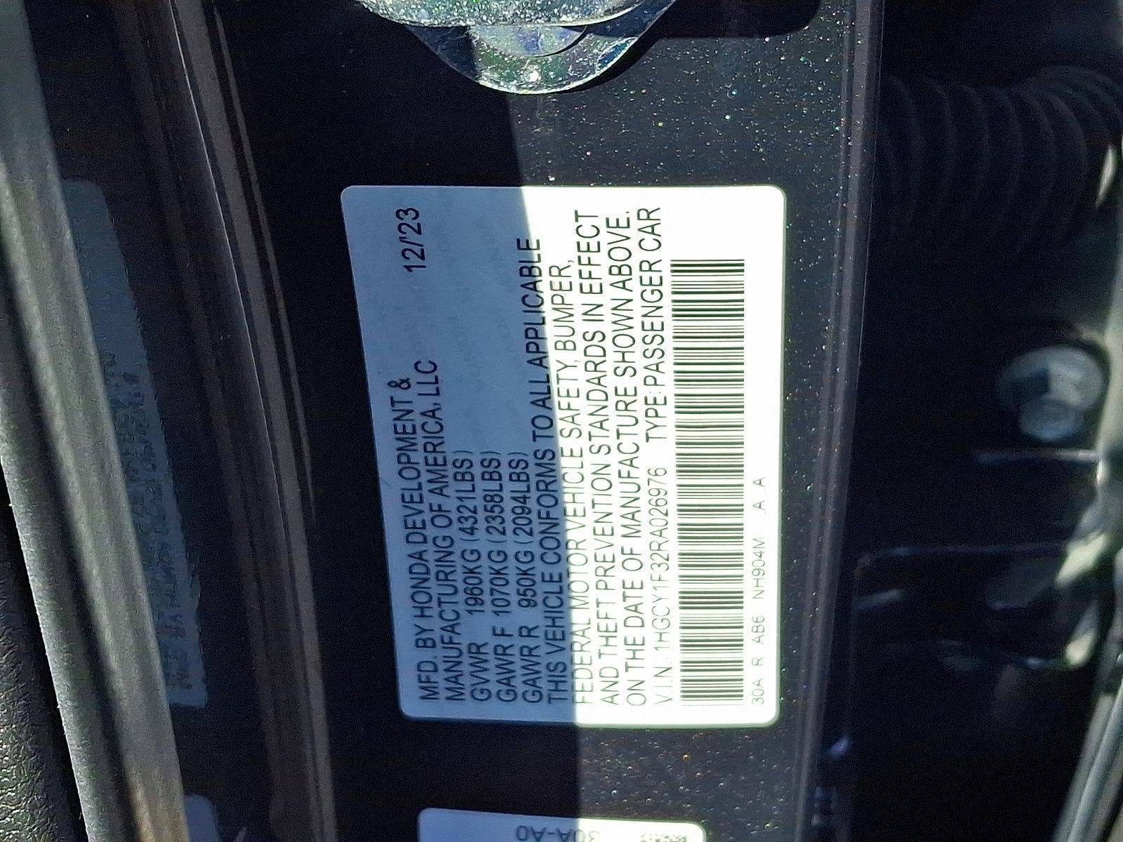 2024 Honda Accord Sedan EX CVT