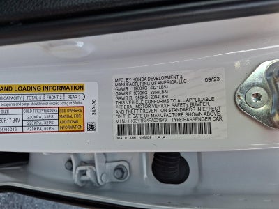 2024 Honda Accord Sedan EX CVT