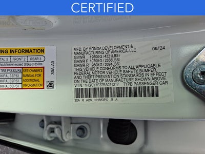 2024 Honda Accord EX ***CERTIFIED***