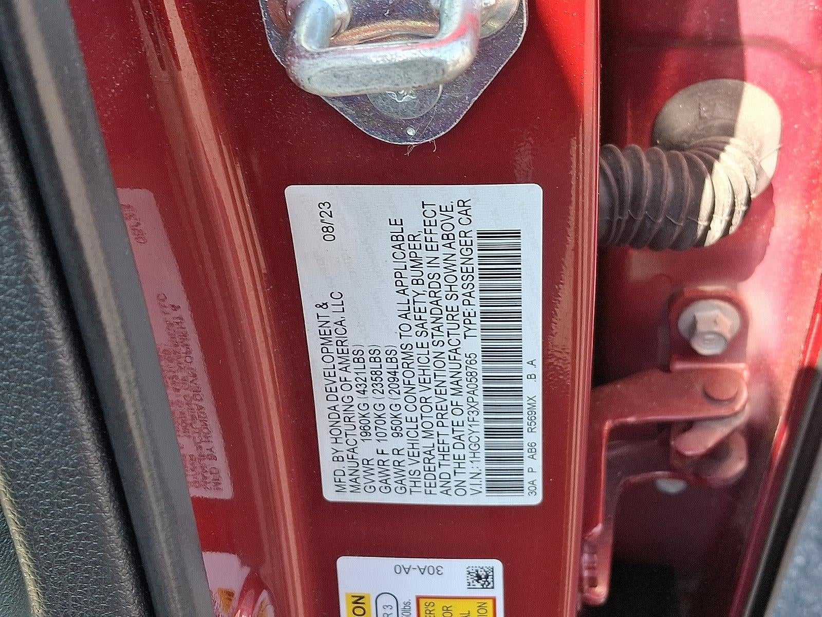 2023 Honda Accord Sedan EX CVT