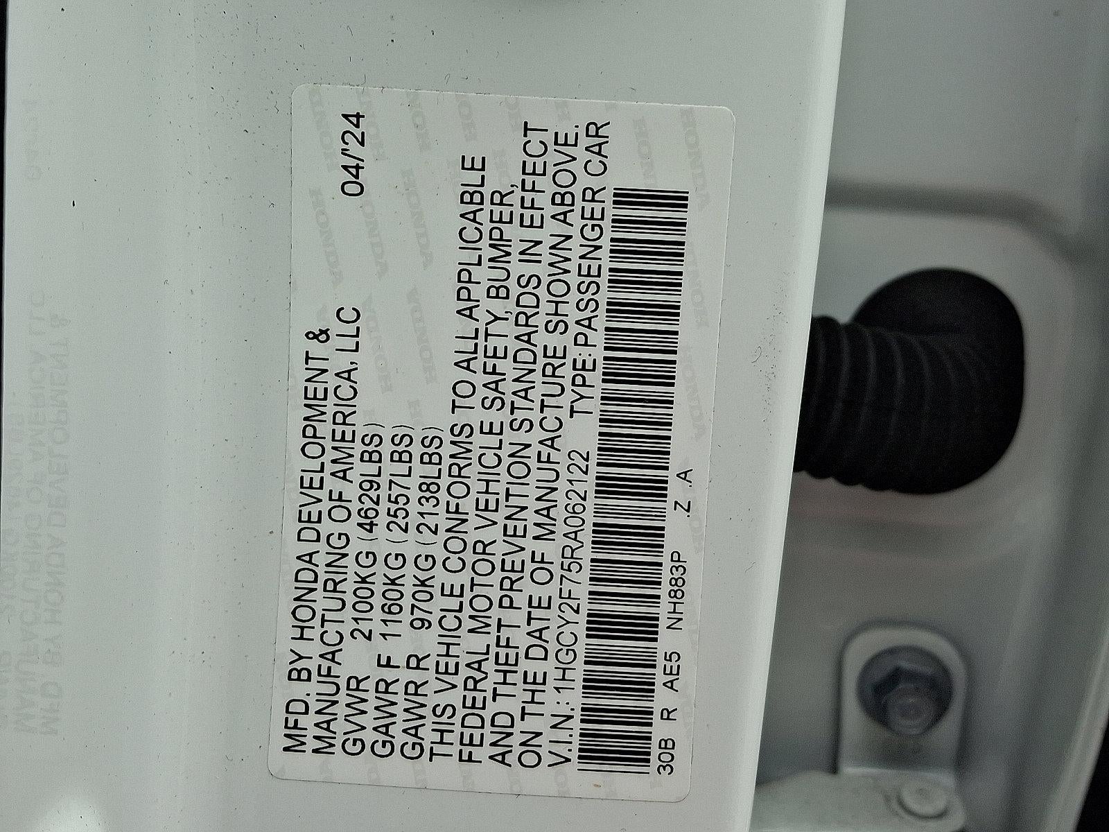 2024 Honda Accord Hybrid Sport-L Sedan