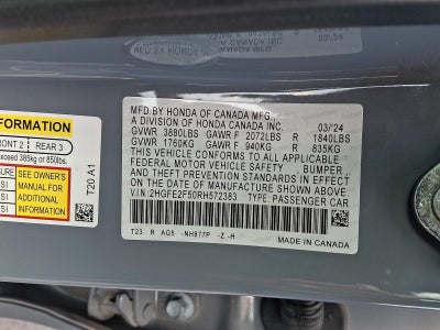 2024 Honda Civic Sedan Sport CVT