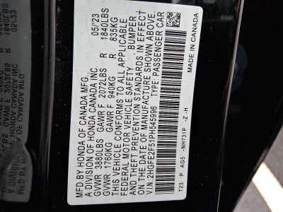 2023 Honda Civic Sedan Sport CVT