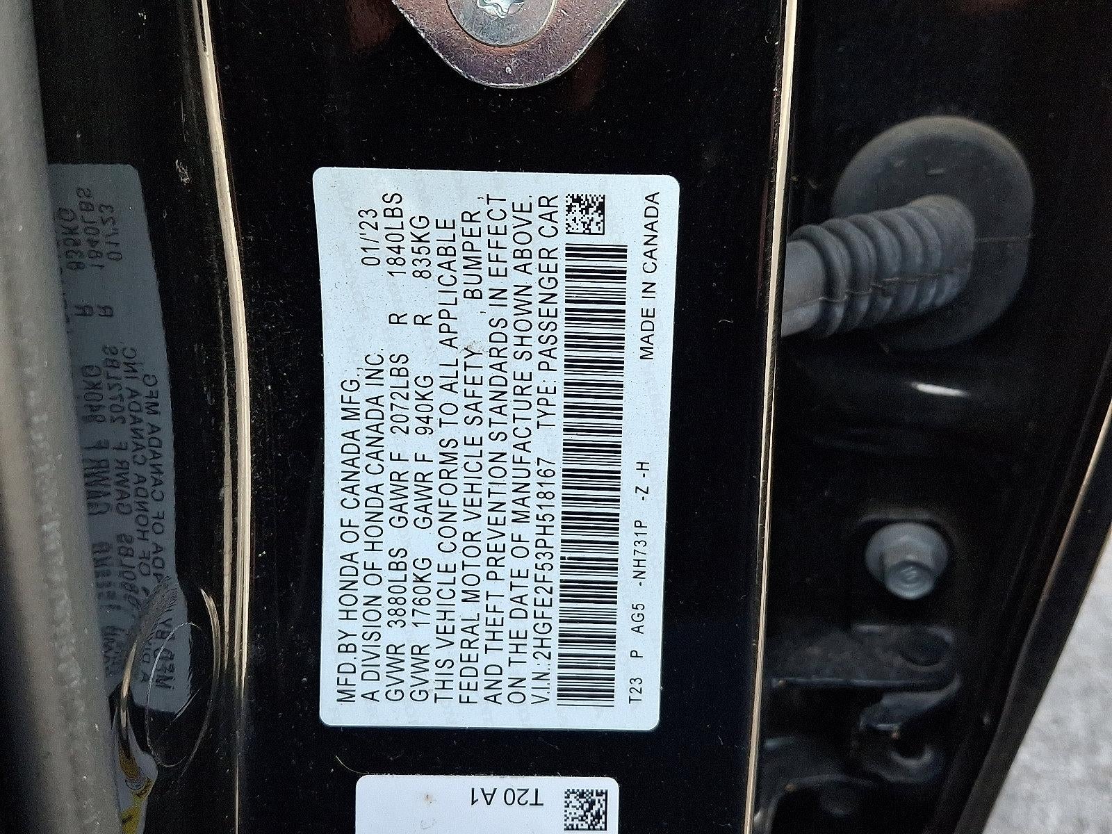 2023 Honda Civic Sedan Sport CVT