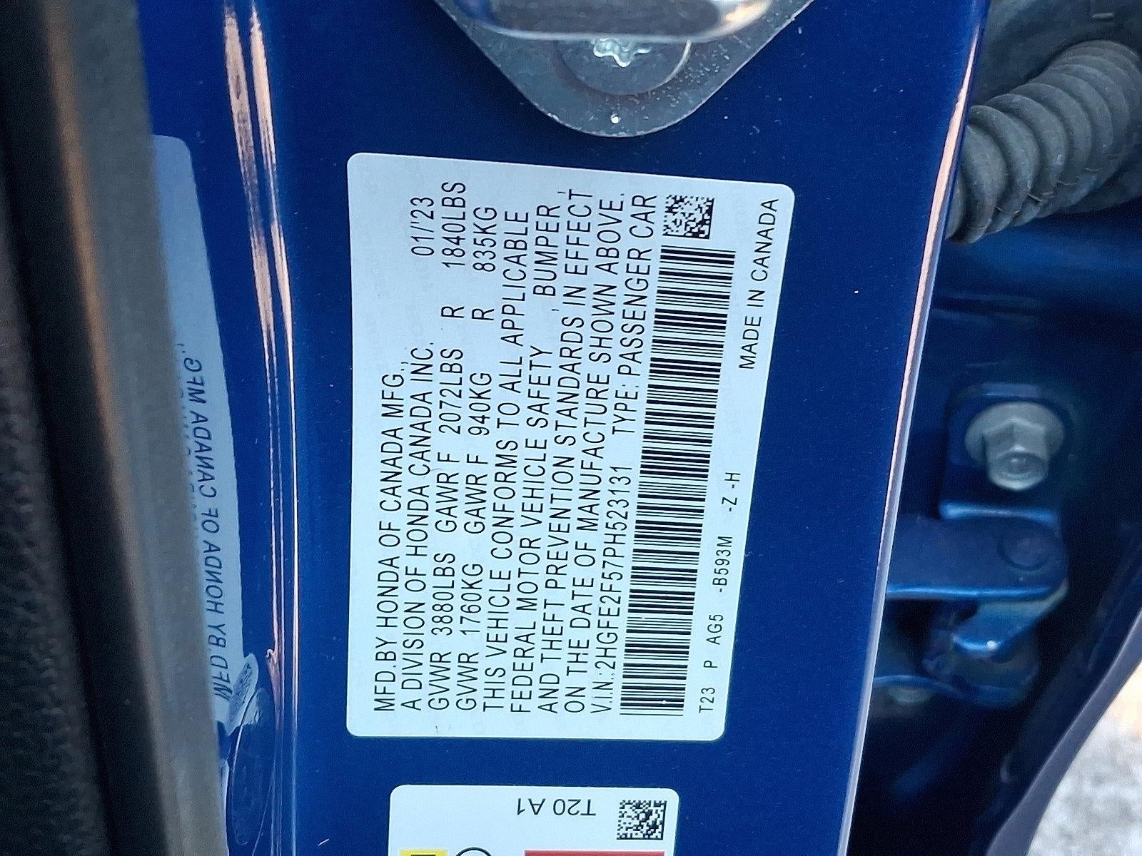 2023 Honda Civic Sedan Sport CVT