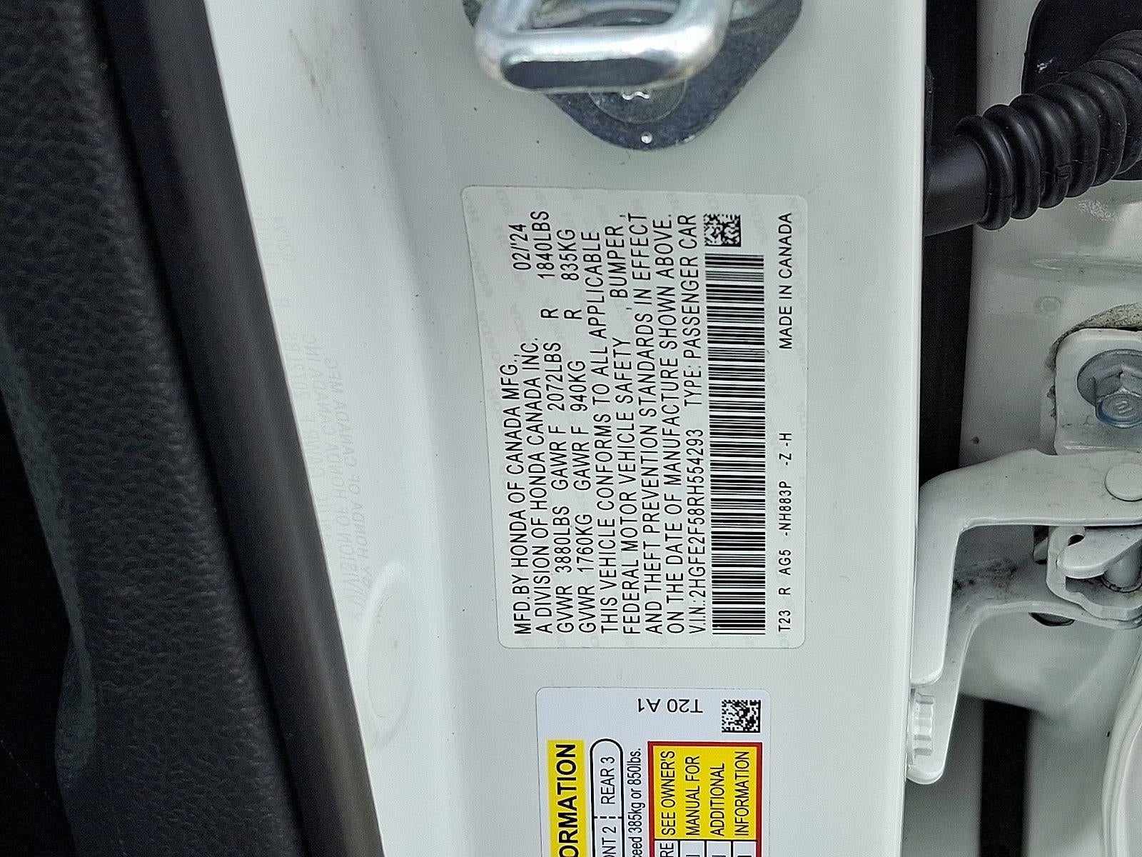 2024 Honda Civic Sedan Sport CVT