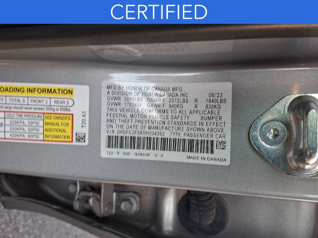 2024 Honda Civic Sport **CERTIFIED**