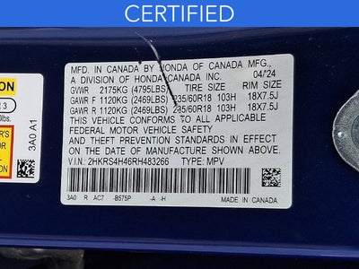 2024 Honda CR-V EX **CERTIFIED**