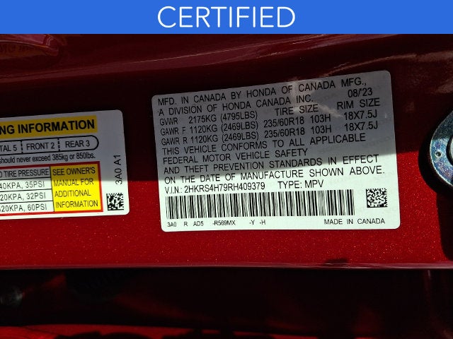 2024 Honda CR-V EX-L **CERTIFIED**