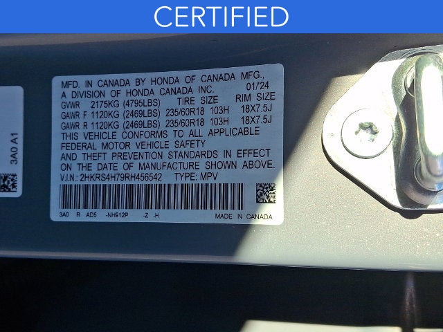 2024 Honda CR-V EX-L **CERTIFIED**