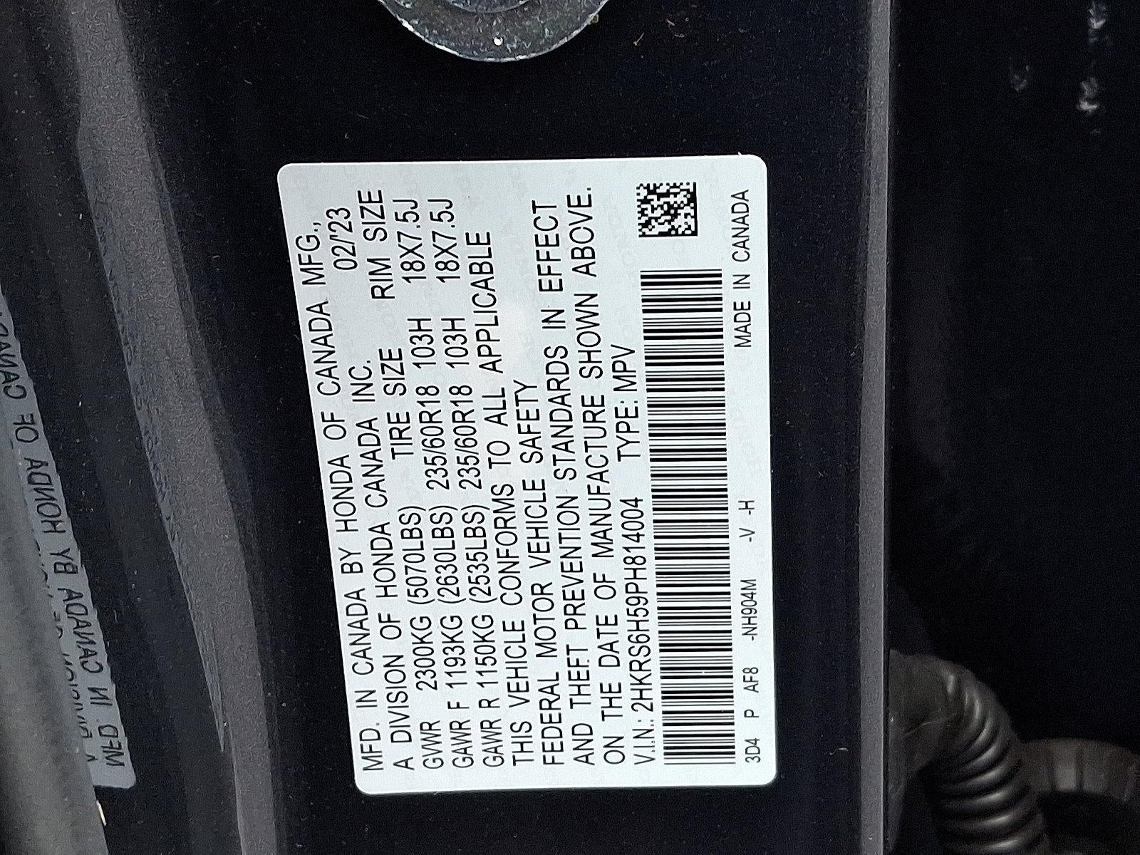 2023 Honda CR-V Hybrid Sport AWD w/o BSI