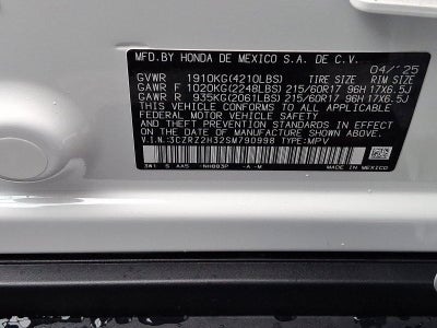 2025 Honda HR-V LX AWD CVT