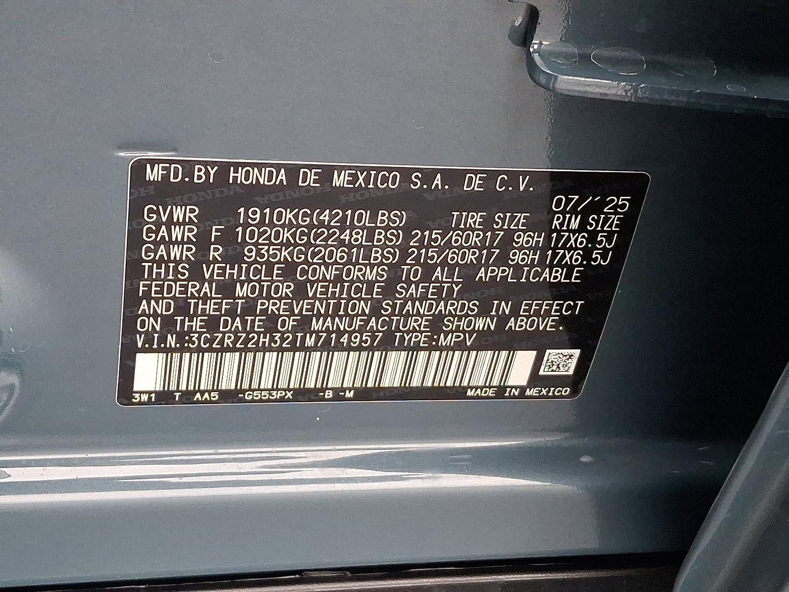 2026 Honda HR-V LX AWD CVT