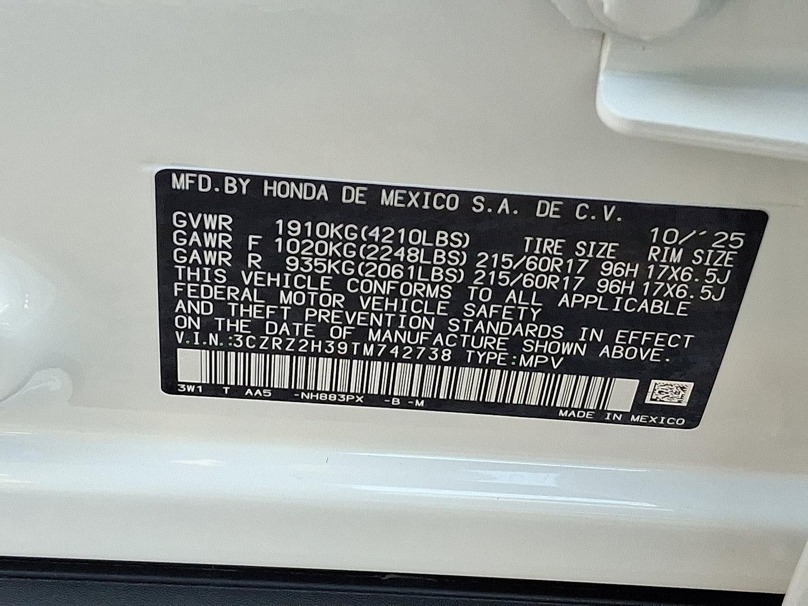 2026 Honda HR-V LX AWD CVT