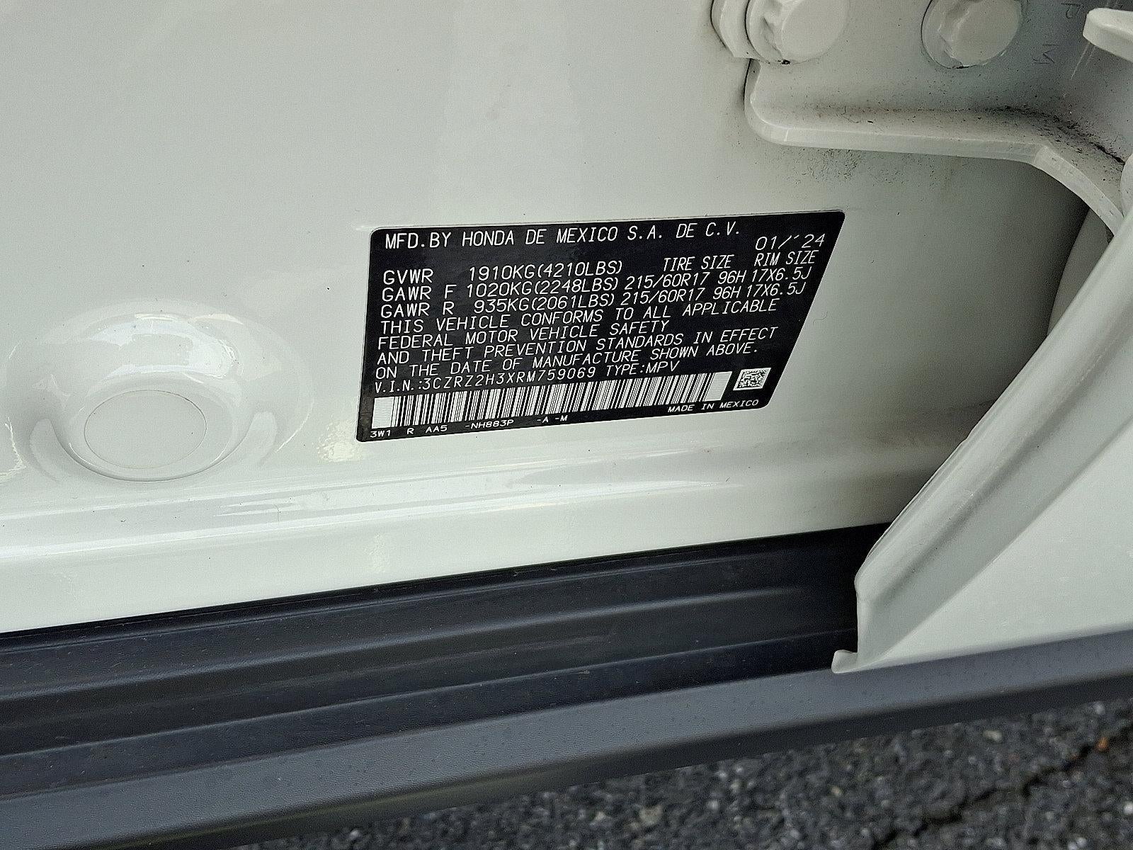 2024 Honda HR-V LX AWD CVT