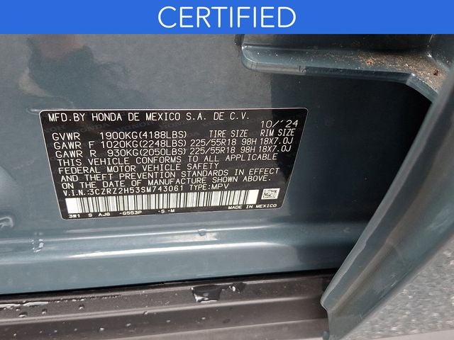 2025 Honda HR-V Sport **CERTIFIED**