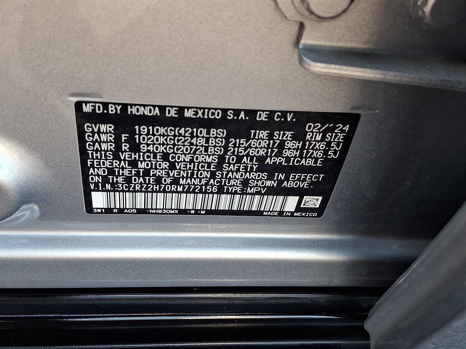 2024 Honda HR-V EX-L AWD CVT