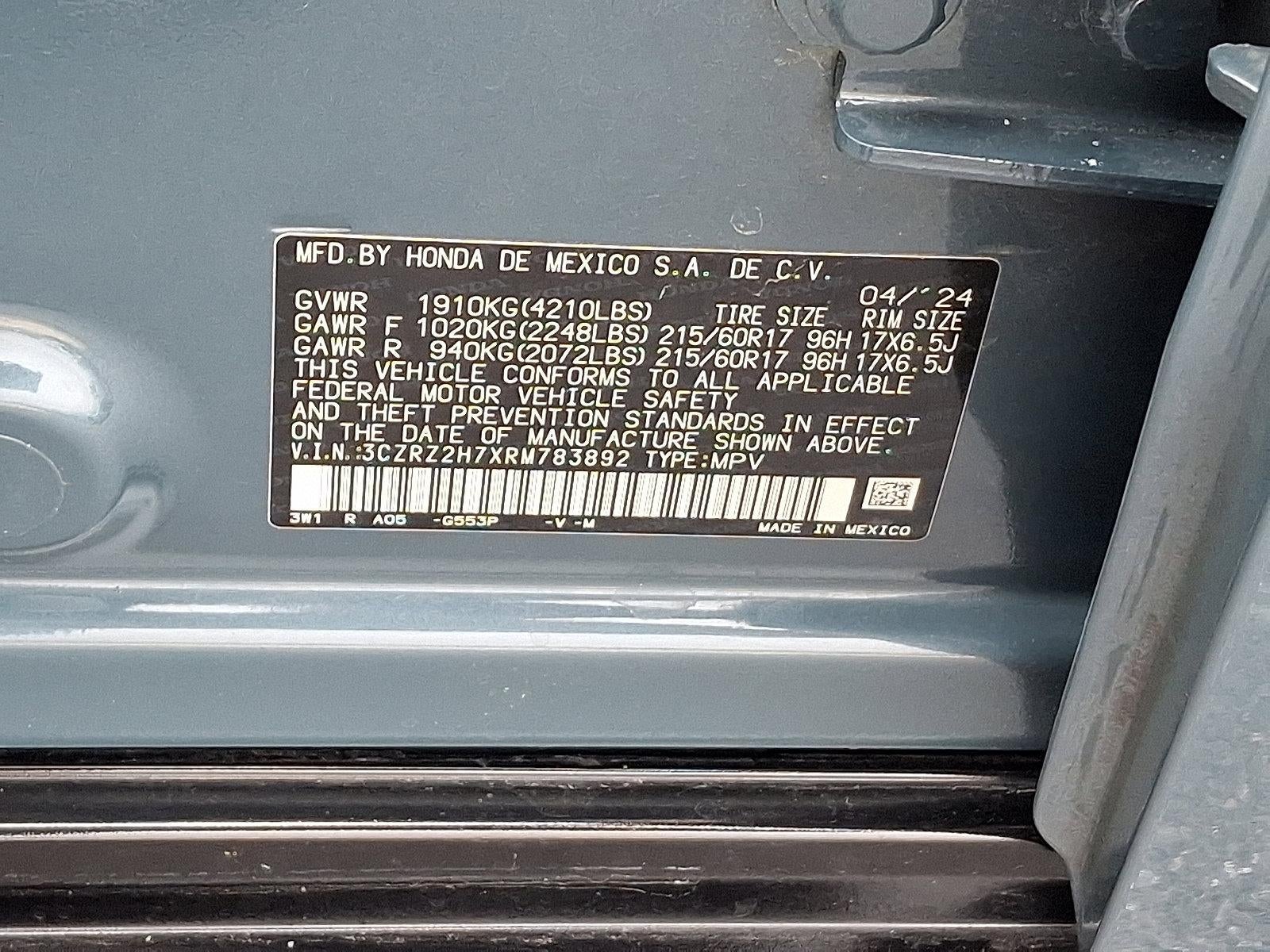 2024 Honda HR-V EX-L AWD CVT