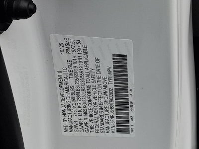 2026 Honda Odyssey Touring Auto