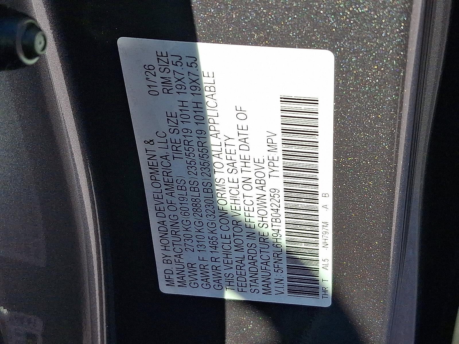 2026 Honda Odyssey Elite Auto